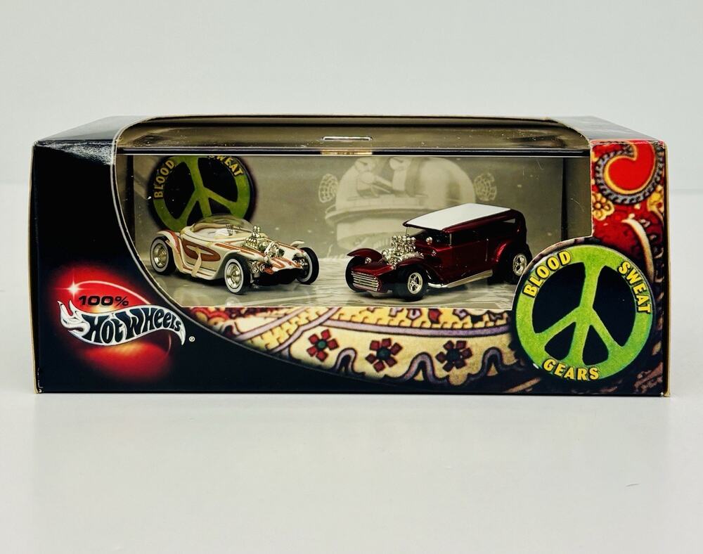 Hot Wheels Beatnik Bandit Lil Coffin Blood Sweat Gears 2 Car Set 55478 Sealed